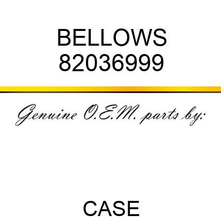 BELLOWS 82036999