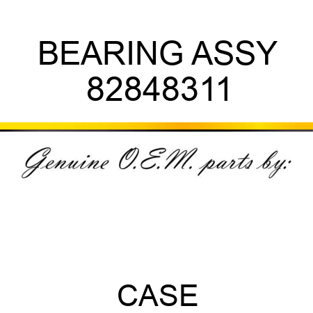 BEARING ASSY 82848311