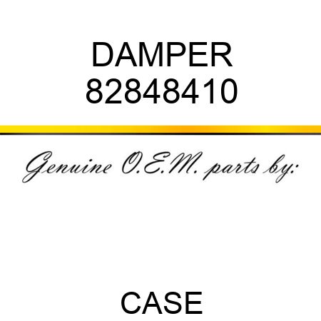 DAMPER 82848410