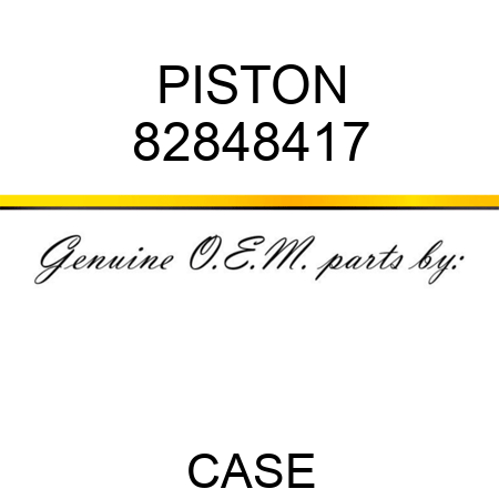 PISTON 82848417