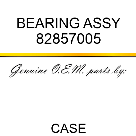 BEARING ASSY 82857005