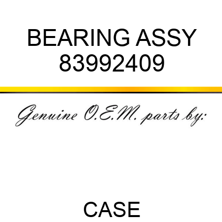 BEARING ASSY 83992409