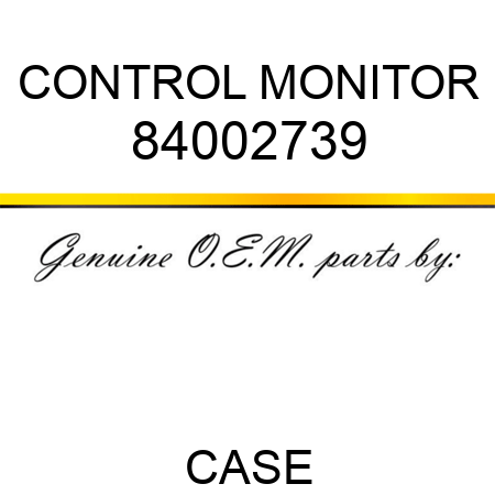 CONTROL MONITOR 84002739