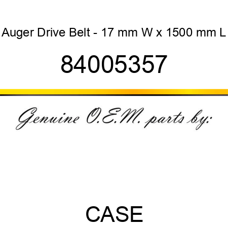Auger Drive Belt - 17 mm W x 1500 mm L 84005357
