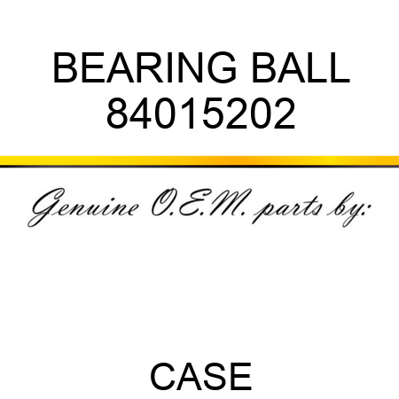 BEARING, BALL 84015202