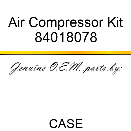 Air Compressor Kit 84018078