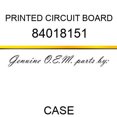 PRINTED CIRCUIT BOARD 84018151