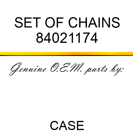 SET OF CHAINS 84021174