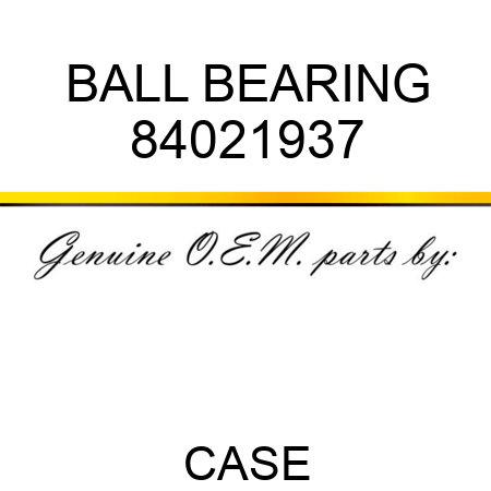 BALL BEARING 84021937