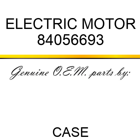 ELECTRIC MOTOR 84056693