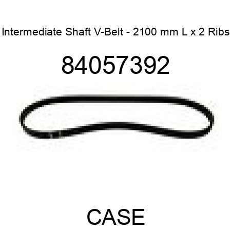 Intermediate Shaft V-Belt - 2100 mm L x 2 Ribs 84057392