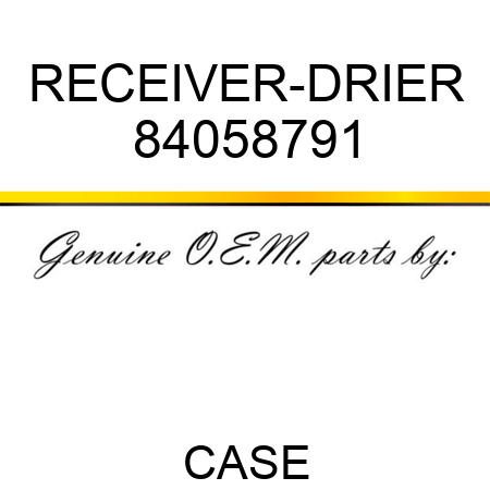 RECEIVER-DRIER 84058791