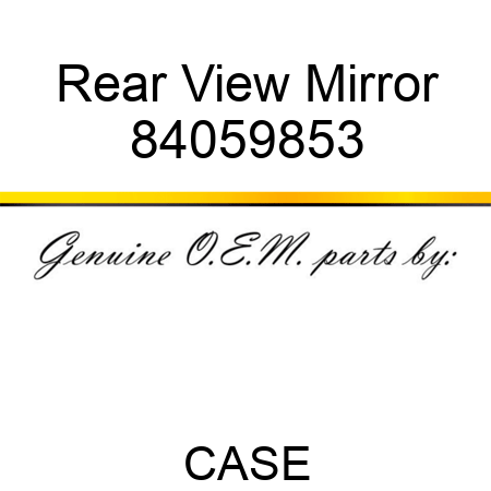 Rear View Mirror 84059853