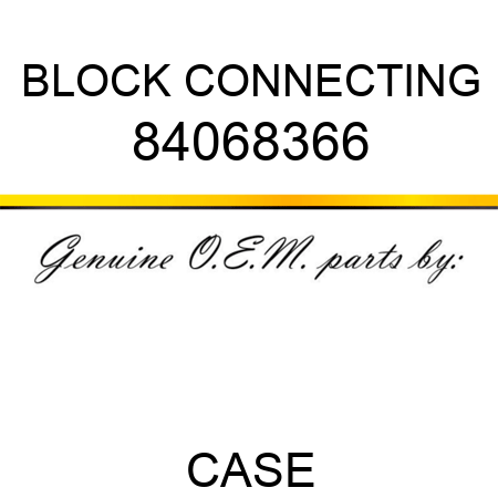 BLOCK, CONNECTING 84068366