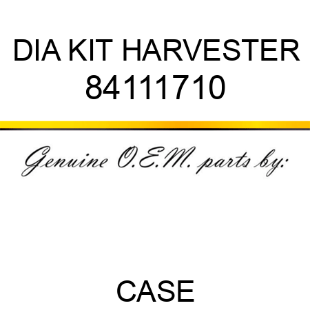 DIA KIT, HARVESTER 84111710