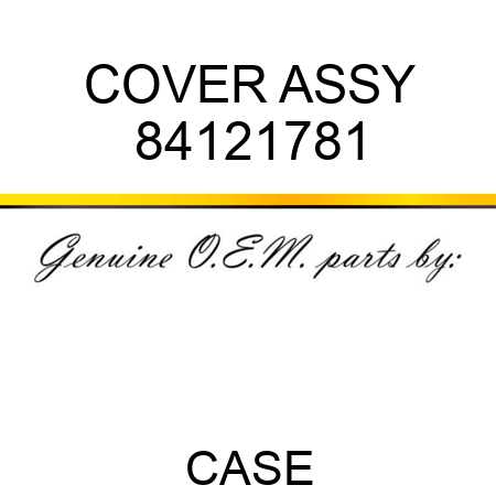 COVER ASSY 84121781