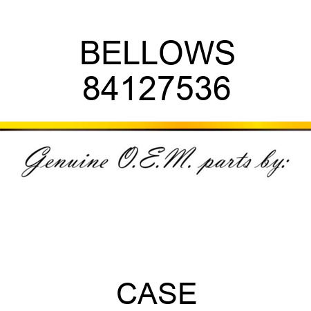 BELLOWS 84127536