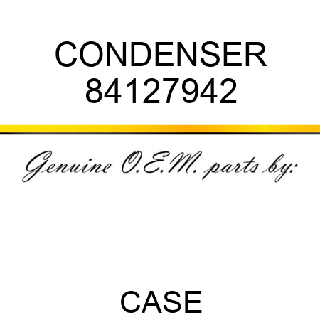 CONDENSER 84127942