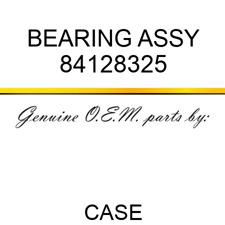 BEARING ASSY 84128325