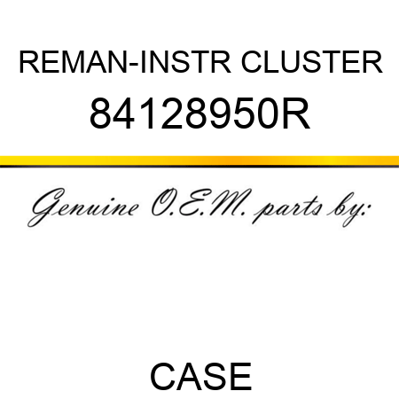 REMAN-INSTR CLUSTER 84128950R