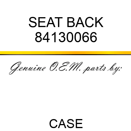 SEAT BACK 84130066