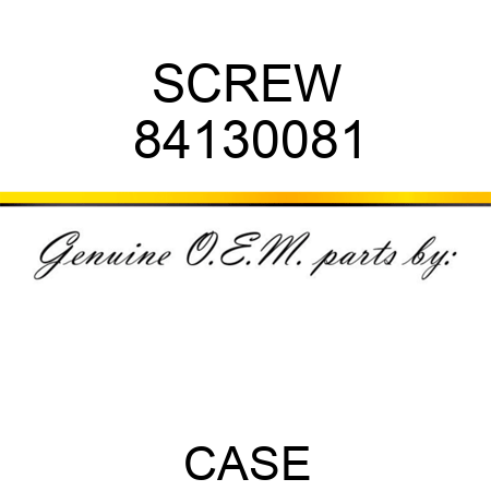 SCREW 84130081