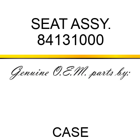 SEAT ASSY. 84131000