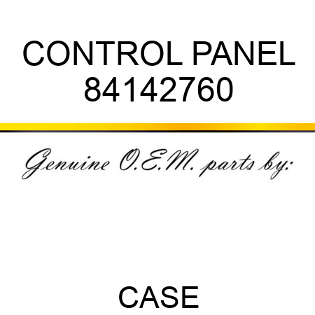CONTROL PANEL 84142760