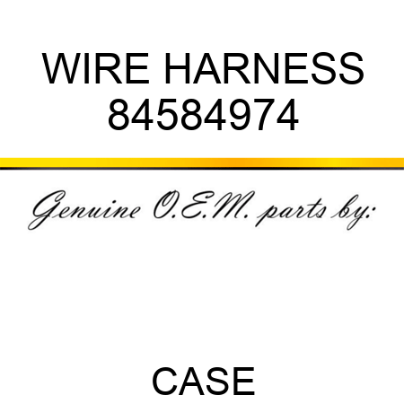 WIRE HARNESS 84584974
