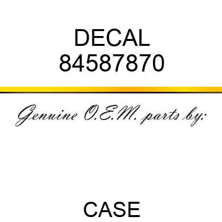 DECAL 84587870