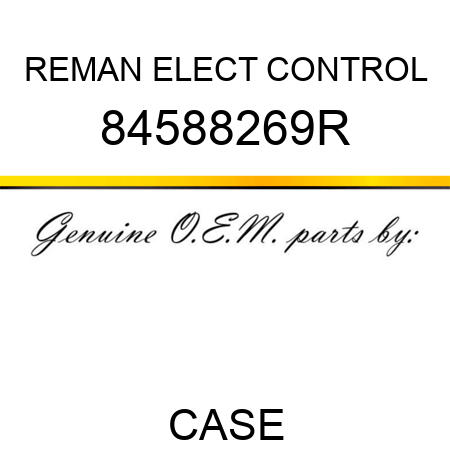 REMAN ELECT CONTROL 84588269R