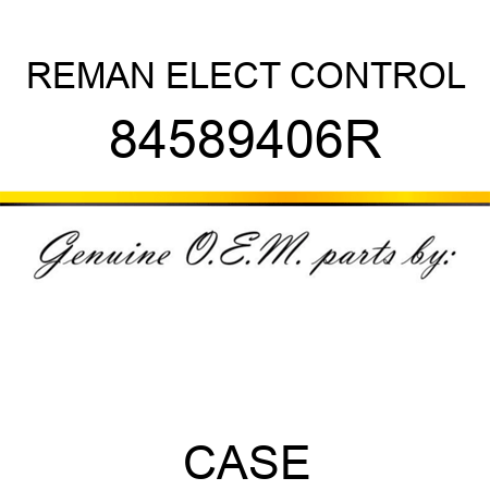 REMAN ELECT CONTROL 84589406R