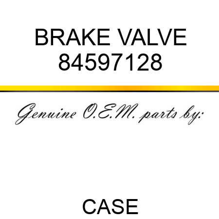 BRAKE VALVE 84597128