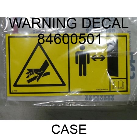 WARNING DECAL 84600501