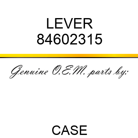 LEVER 84602315