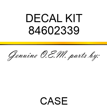 DECAL KIT 84602339