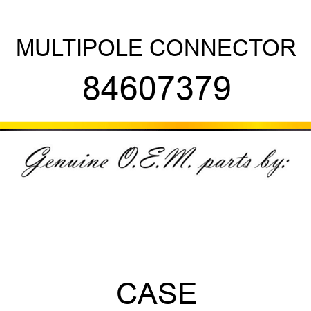 MULTIPOLE CONNECTOR 84607379