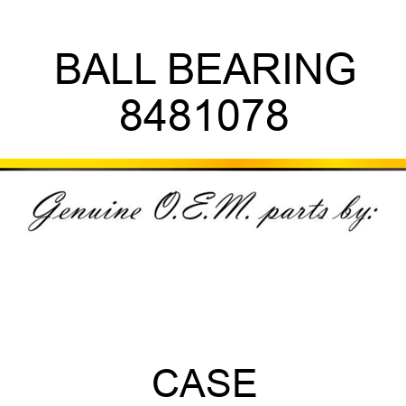 BALL BEARING 8481078