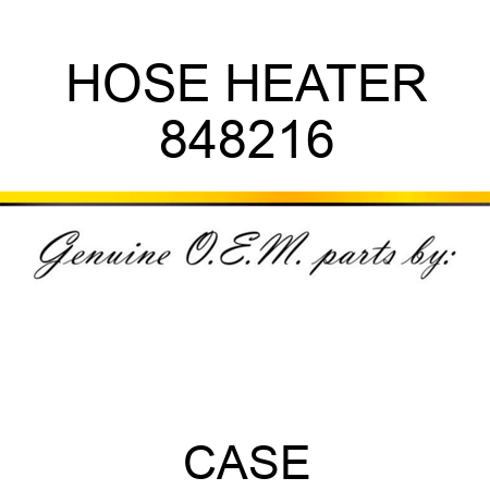 HOSE, HEATER 848216