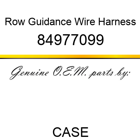 Row Guidance Wire Harness 84977099
