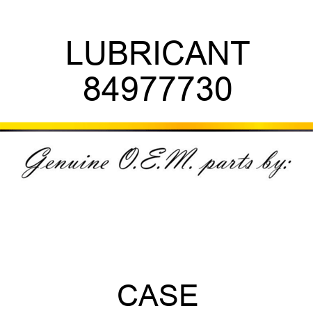 LUBRICANT 84977730