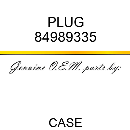 PLUG 84989335