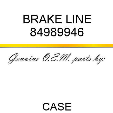 BRAKE LINE 84989946