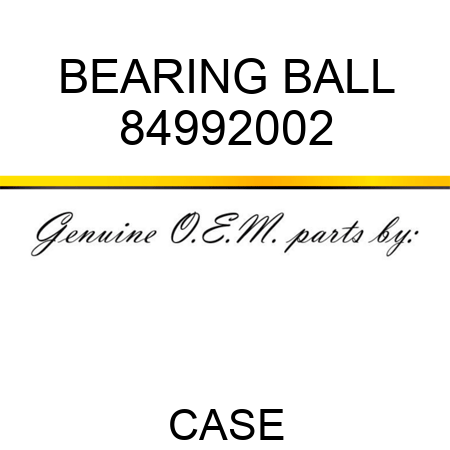 BEARING, BALL 84992002