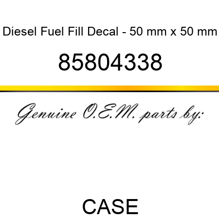 Diesel Fuel Fill Decal - 50 mm x 50 mm 85804338