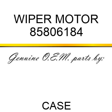 WIPER MOTOR 85806184