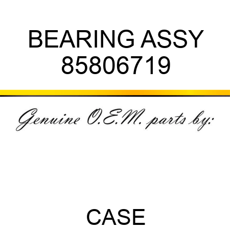 BEARING ASSY 85806719
