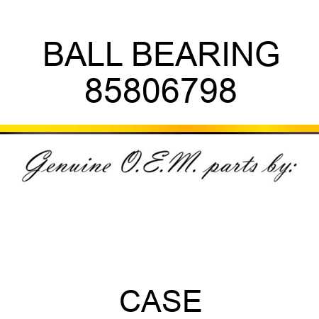 BALL BEARING 85806798