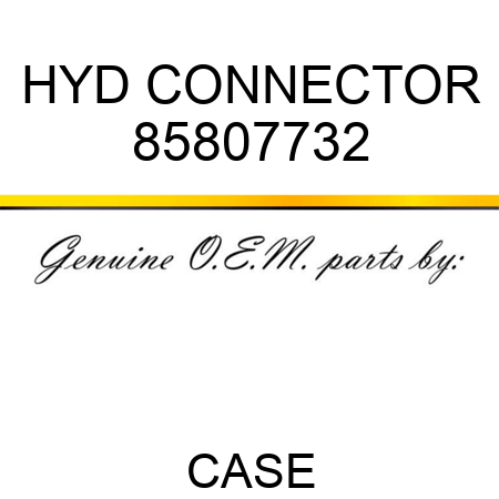 HYD CONNECTOR 85807732