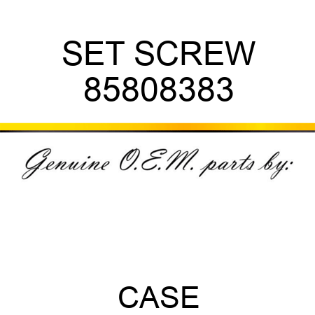 SET SCREW 85808383